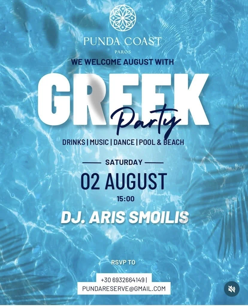 DJ Aris Smoilis at Punda Coast - Greek Party